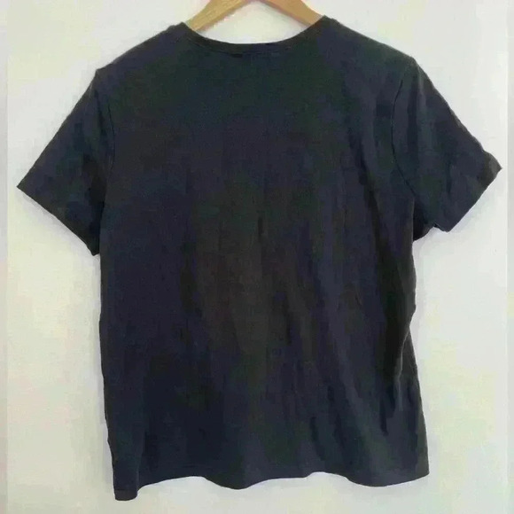 Women's L.L.Bean Basic Tee Short-Sleeve Crewneck Black Size Extra Large - Picture 2 of 3